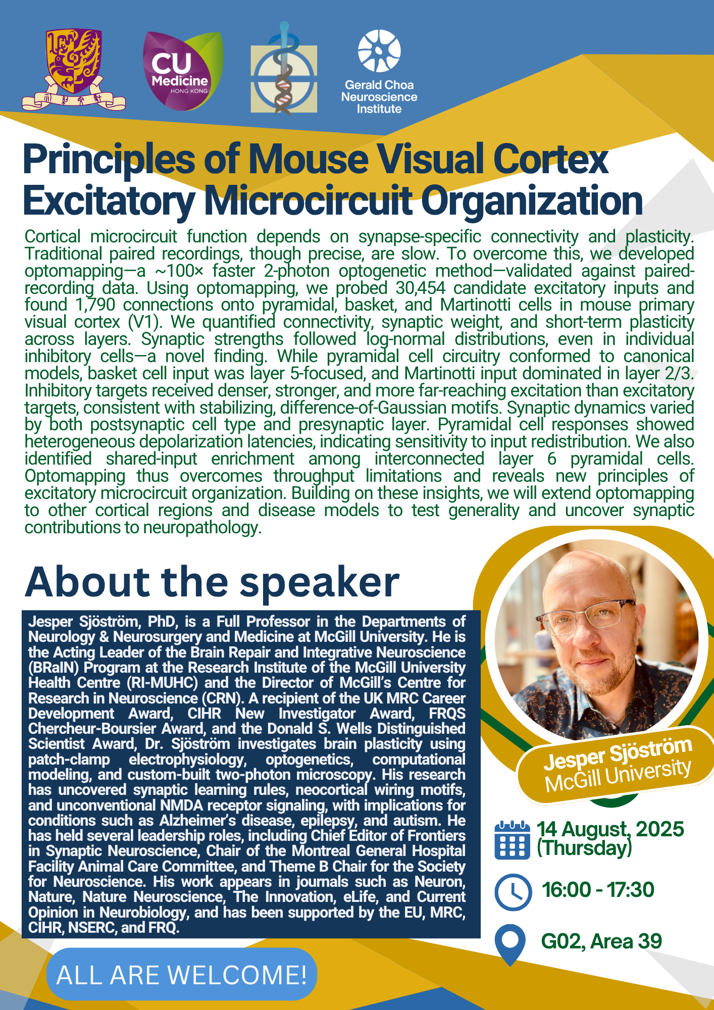 Seminar - Principles of Mouse Visual Cortex Excitatory Microcircuit Organization